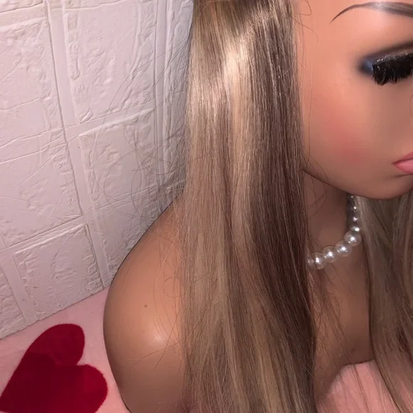 HALO HUMAN HAIR SUPER LONG! Platinum Blonde, NEW - Picture 5 of 8